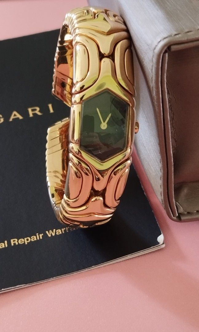 Bvlgari 18k gold watch discount