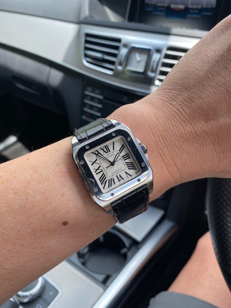 Cartier santos sale 100 38mm