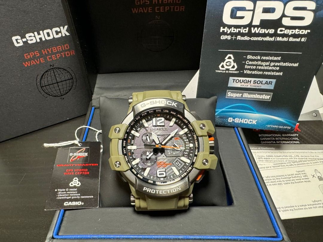 人気ブランドを G-SHOCK GPW-1000KH-3AJF G-SHOCK - 腕時計(アナログ