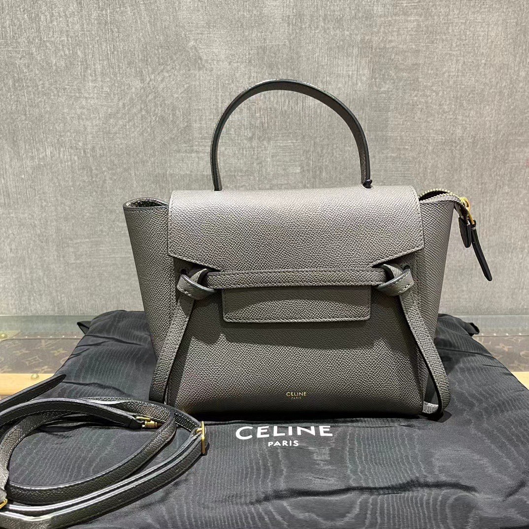 Celine belt bag gray on sale