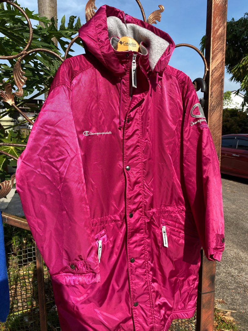 Champion pink deals coat