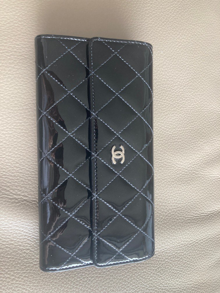 Chanel 漆皮長銀包 100%正貨, 名牌, …