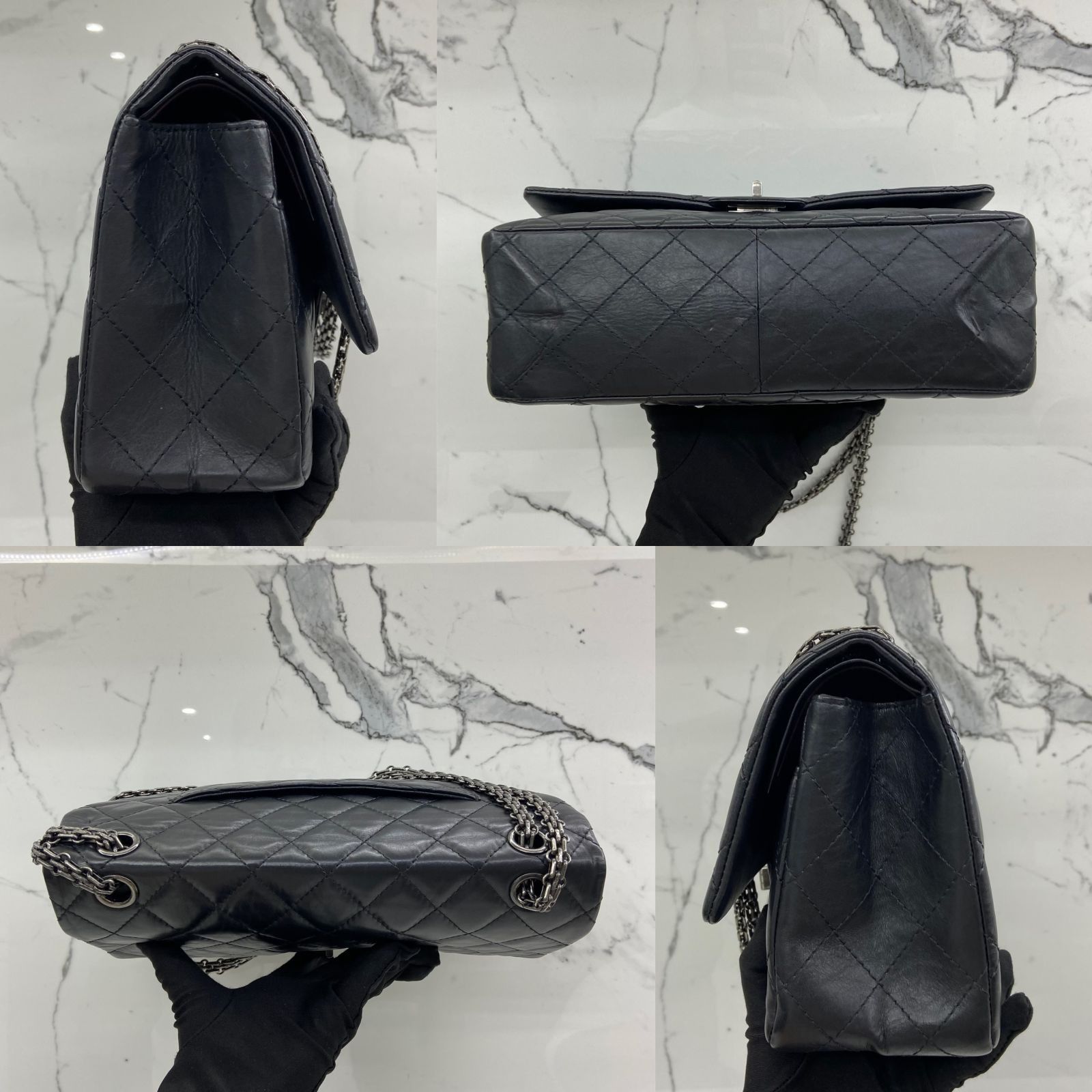 chanel black caviar flap bag medium