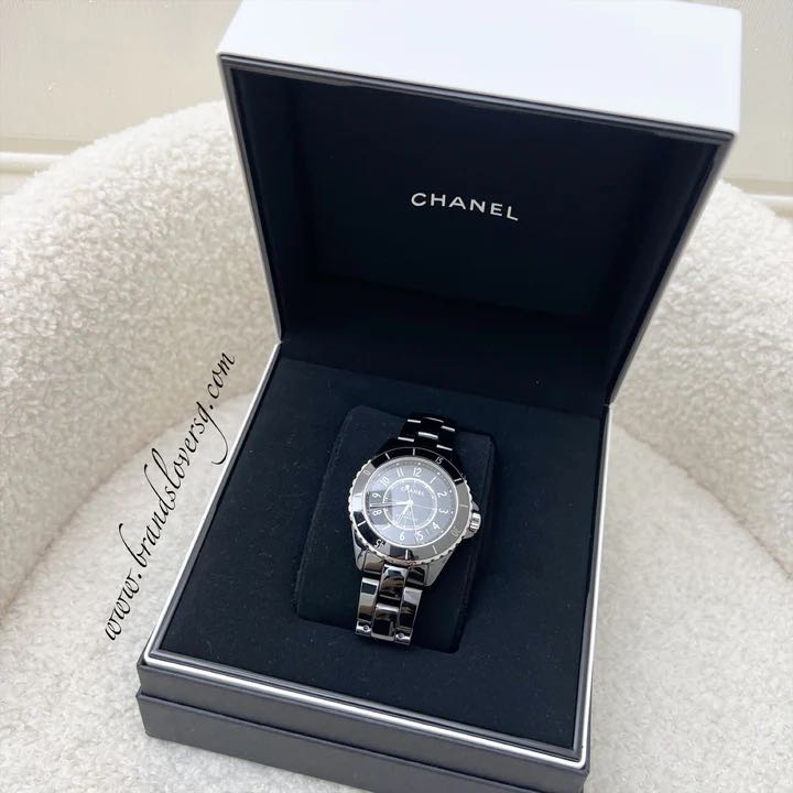 Chanel J12 Watch 38mm in White/Silver Dial with Black Ceramic Bracelet and  12.1 Automatic Movement (2 Extra Links), Luxury, Watches on Carousell