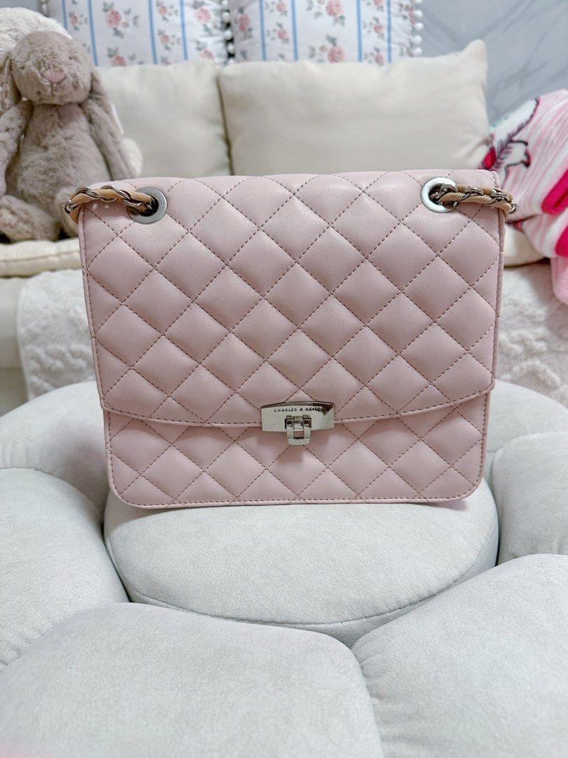 Quilted pink bag new arrivals