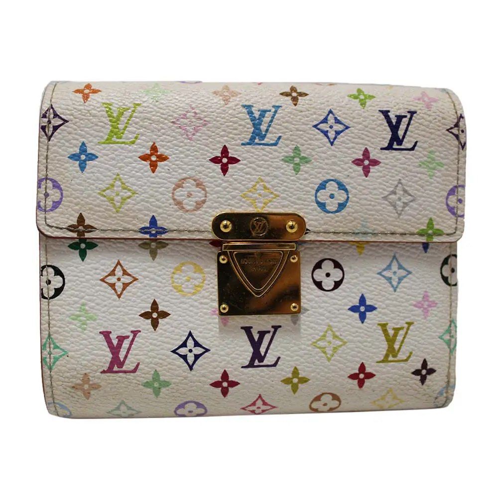 Authentic Louis Vuitton White Multicolor Pochette , Luxury, Bags & Wallets  on Carousell