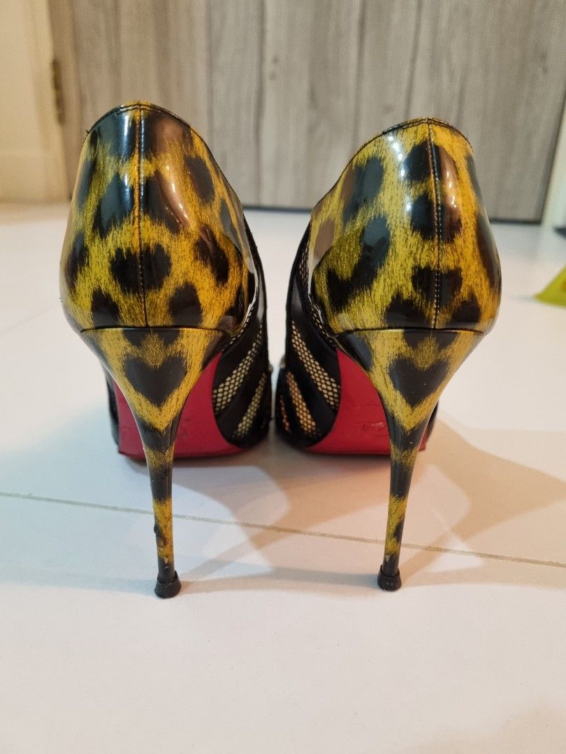 Christian louboutin deals animal print heels
