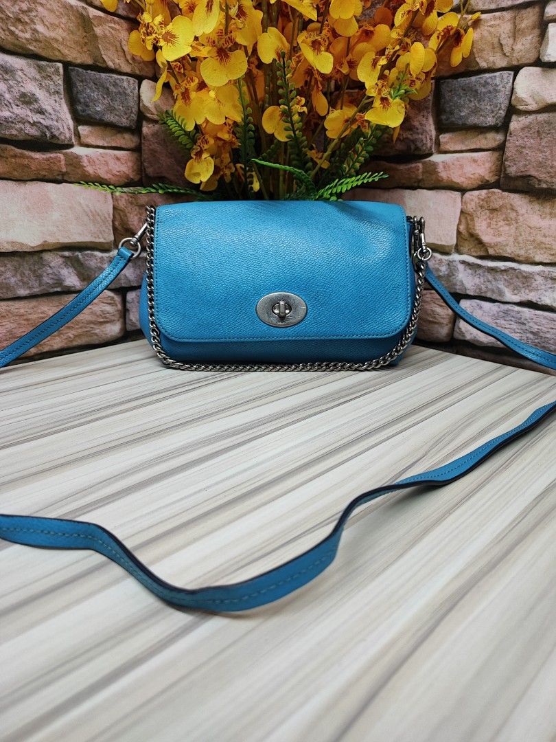 Coach baby online blue crossbody