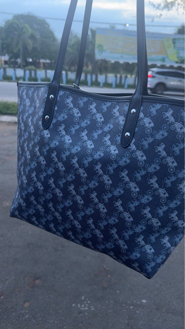 Coach tote bag blue shop