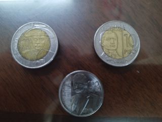 commemorative coin 10 peso piso Andres Bonifacio Heneral General Malvar & Horacio Dela Costa 1 Peso Coin Rare Set of 3
