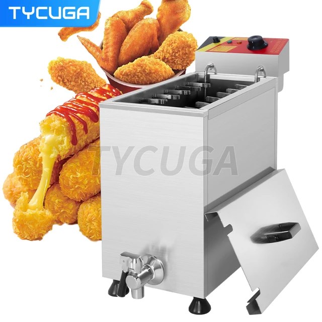 Commercial Automatic 21L Large Capacity Cheese Hot Dog Sticks Fryer