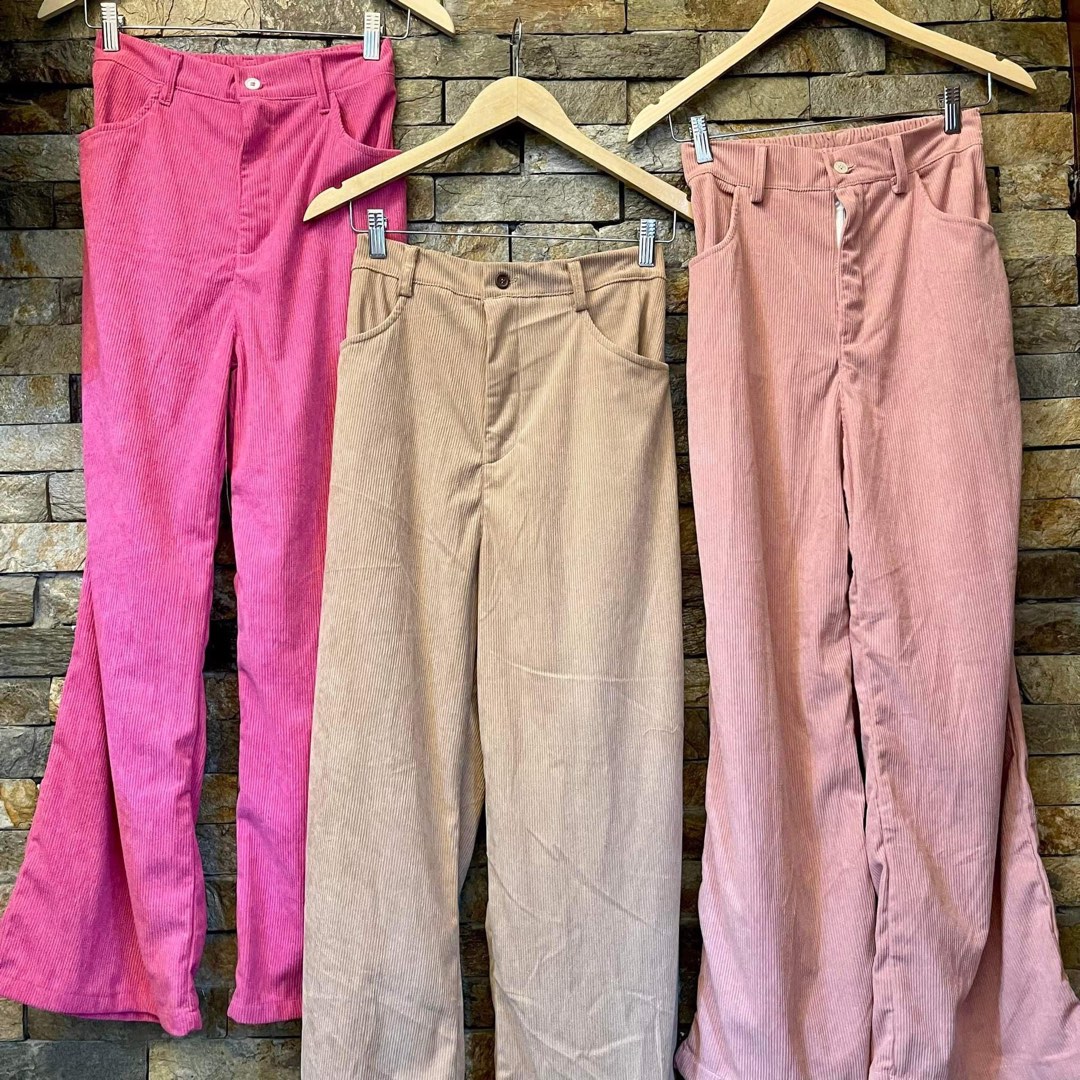 Corduroy Pants, Women's Fashion, Bottoms, Other Bottoms on Carousell