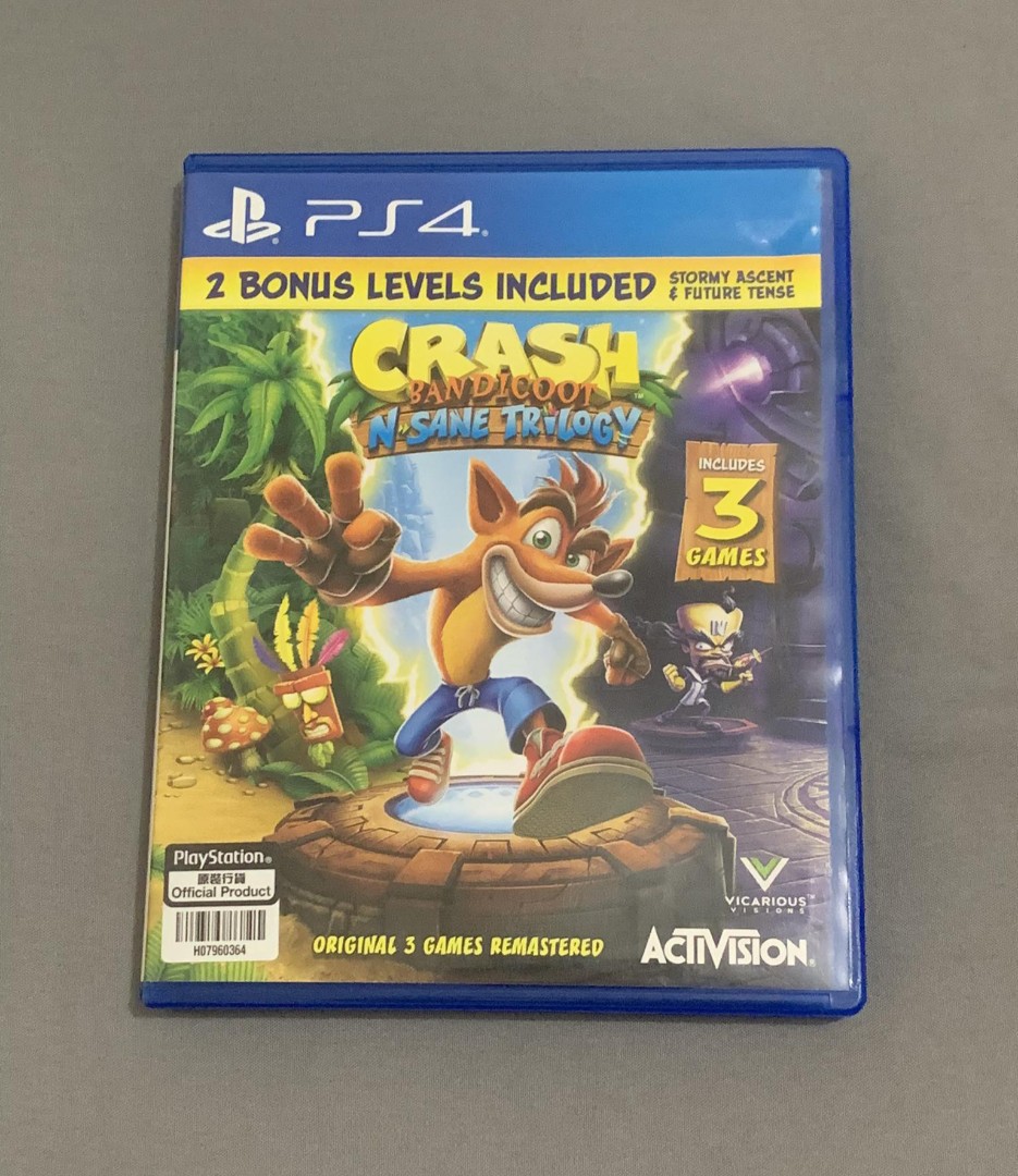 Crash Bandicoot N Sane Trilogy Ps4 Video Gaming Video Games Playstation On Carousell 9504