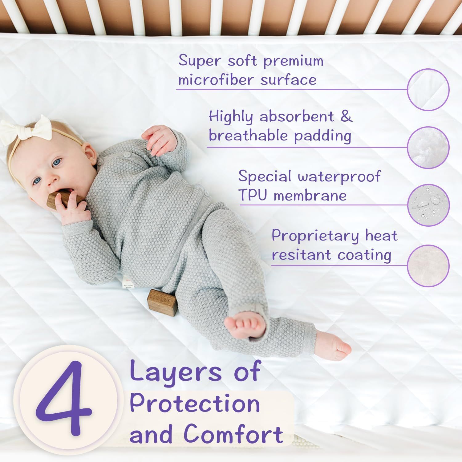 Heated mattress deals pad for crib