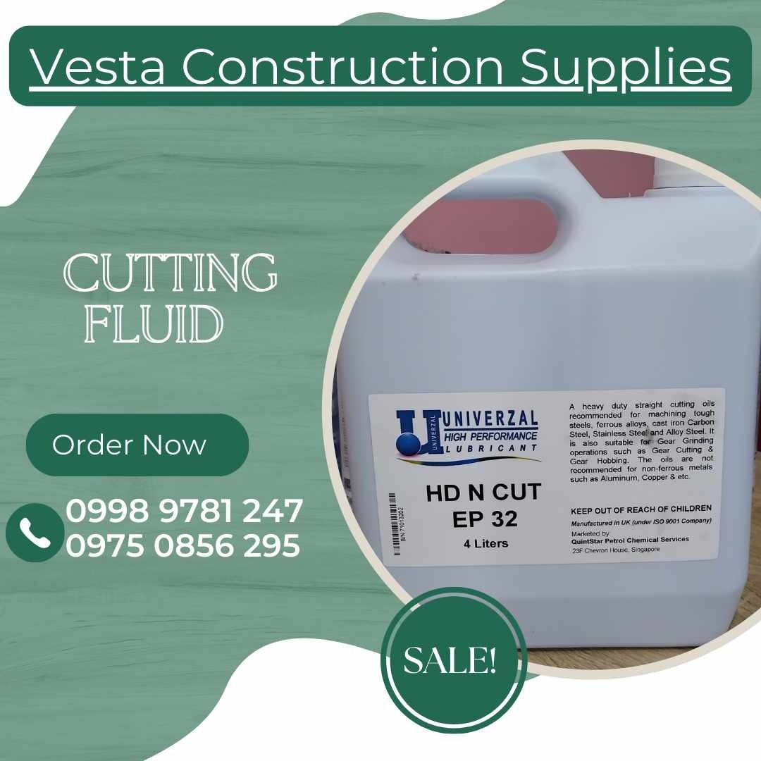 CUTTING FLUID (Category: Construction & Building Materials) located in Manila. Submitted by ericavesta (Listing ID 1261201266, Image 1). Description: FOR FAST TRANSACTION DM ME 0998 9781 247 0975 0856 295 VESTA CONSTRUCTION SUPPLIES..