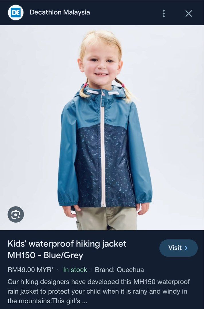 2 year clearance old waterproof jacket