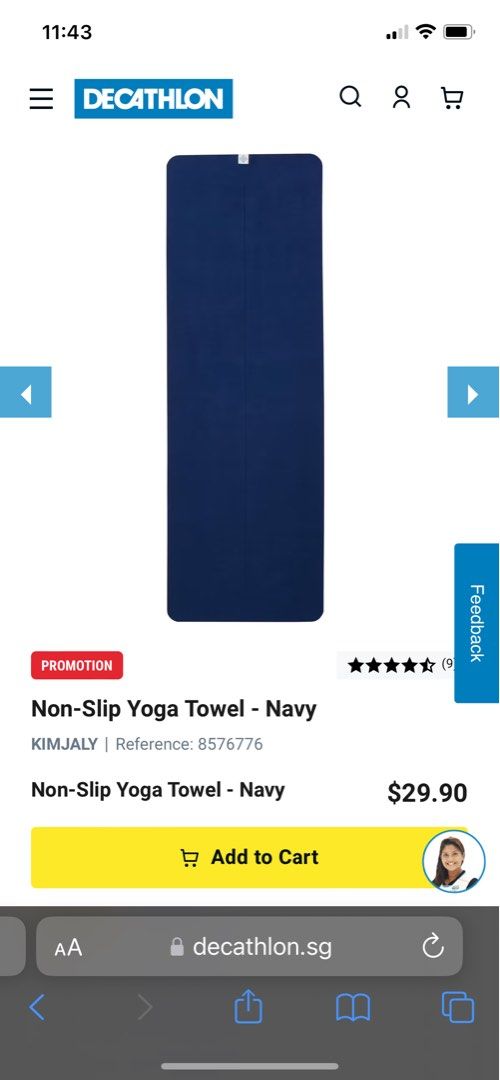 Decathlon discount yoga towel