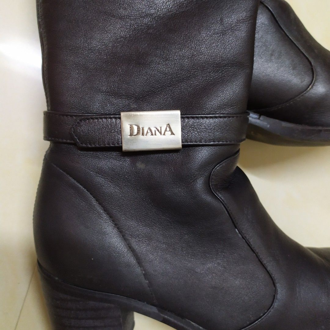 DIANA boots (size.24cm）, 女裝, 鞋, 靴- Carousell