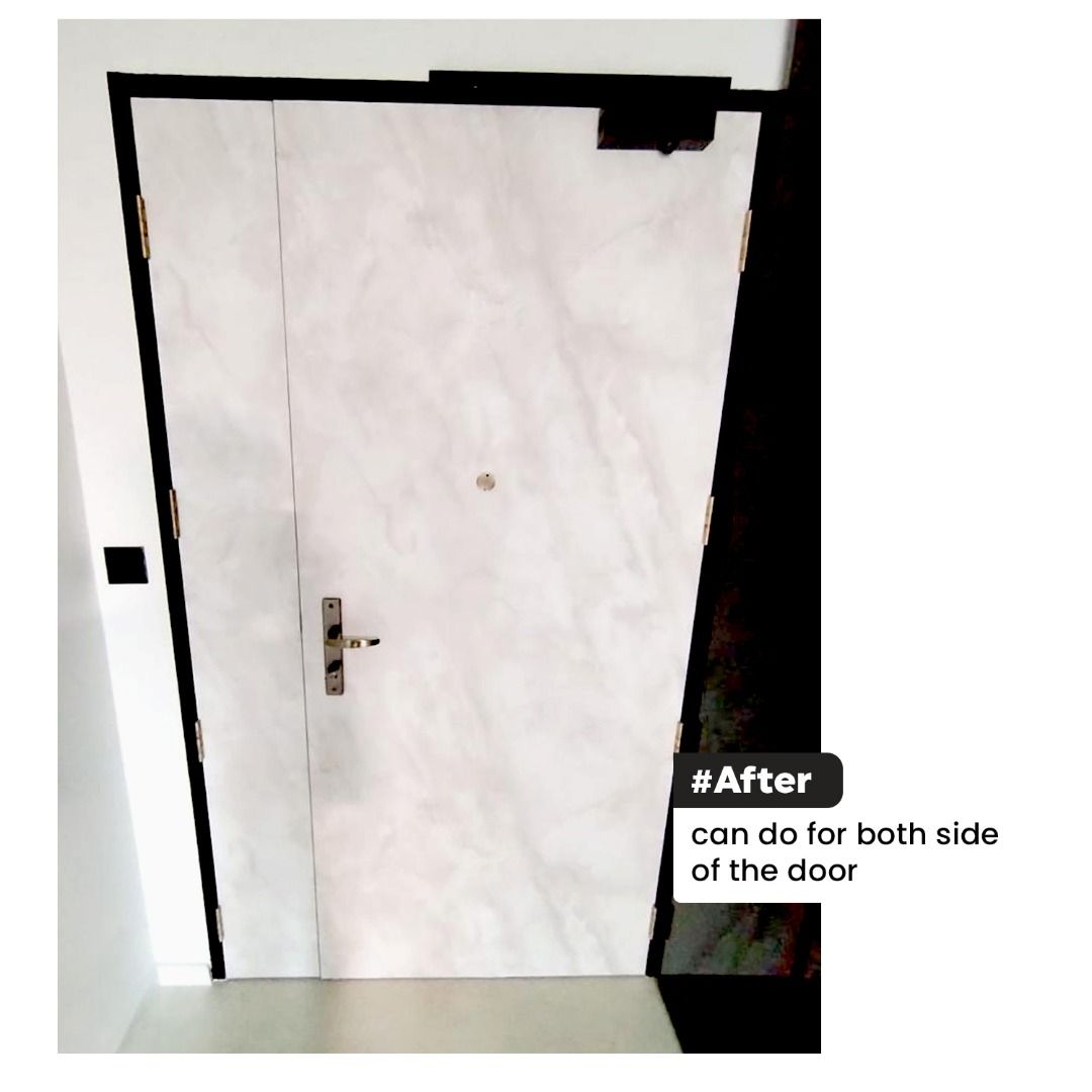 Double Leaf Main Door Laminate / Marble Laminate Sticker / DIY Home