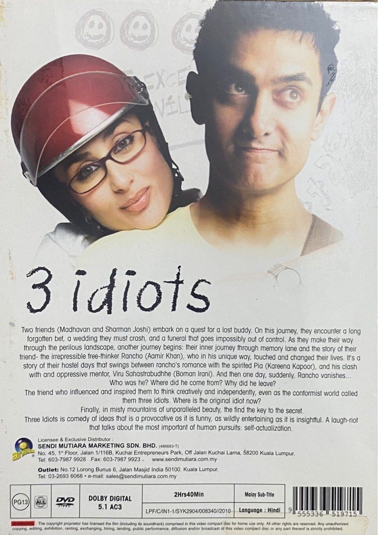 DVD 3 idiots Hobbies Toys Music Media CDs DVDs on Carousell