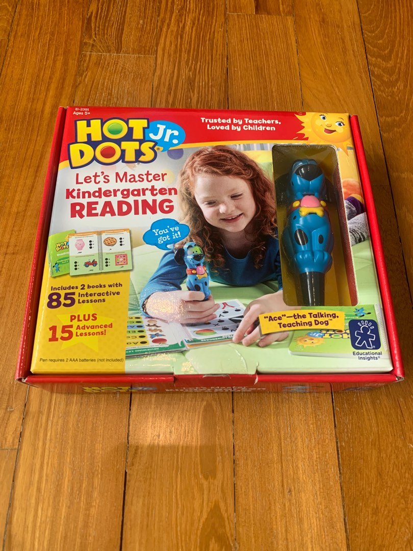 Hot Dots Jr Let's Master Kindergarten Reading Educational Insights
