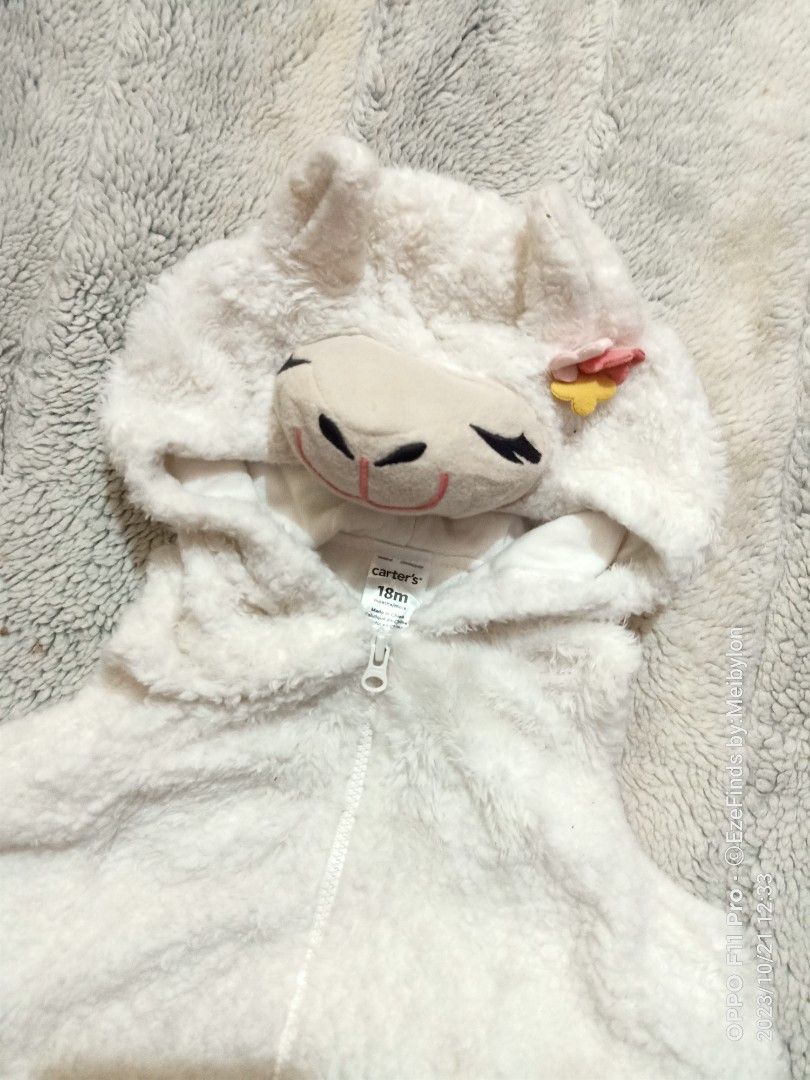 EZEFINDS Carters Llama Sheep Lamb Milestone Costume