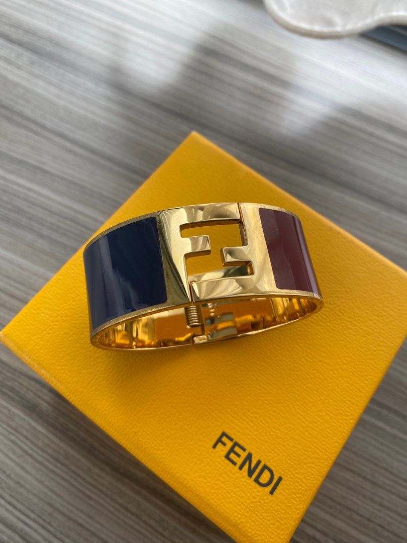 Gold fendi hotsell bracelet