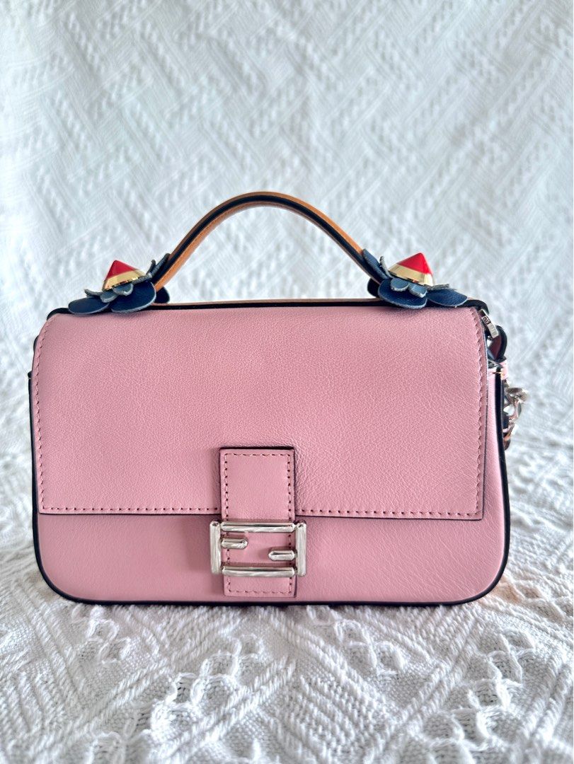 FENDI Double Micro Baguette Chain Shoulder Bag Luxury Bags