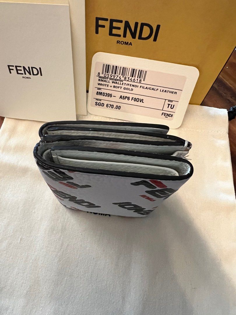 Fendi fila wallet hotsell