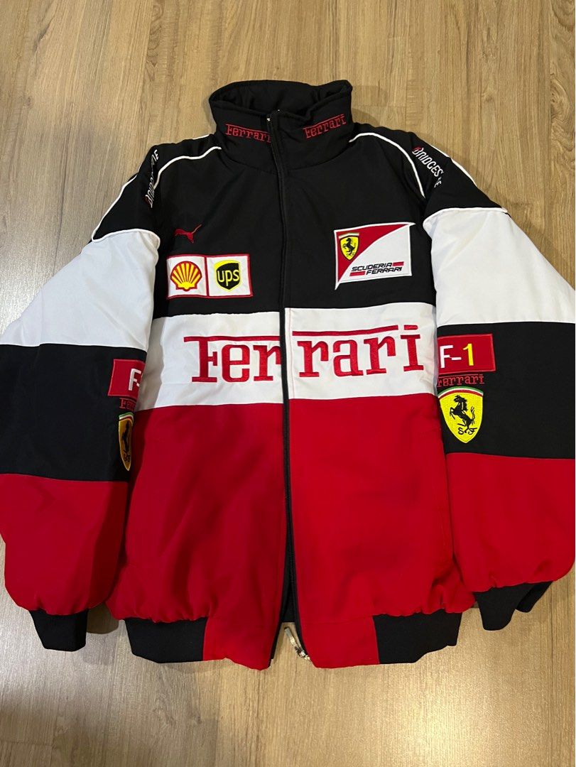 Ferrari Vintage Varsity Jacket Men s Fashion Coats Jackets and