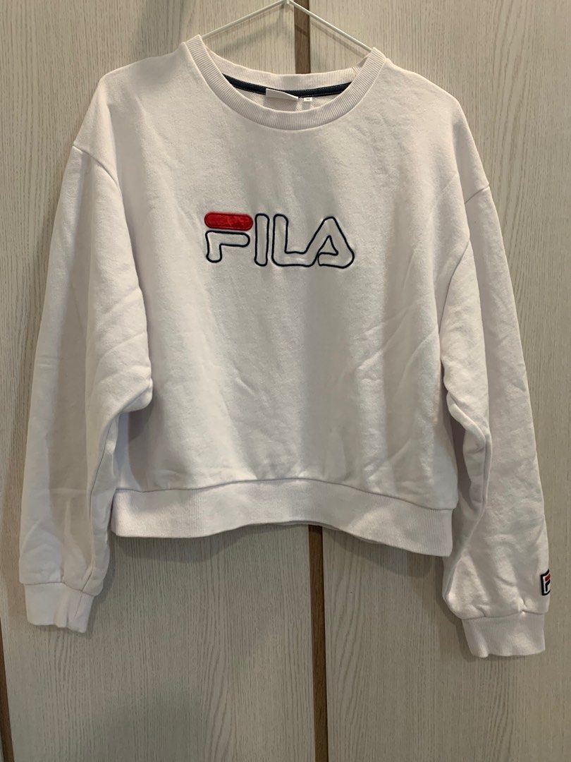 Fila white crop top on sale