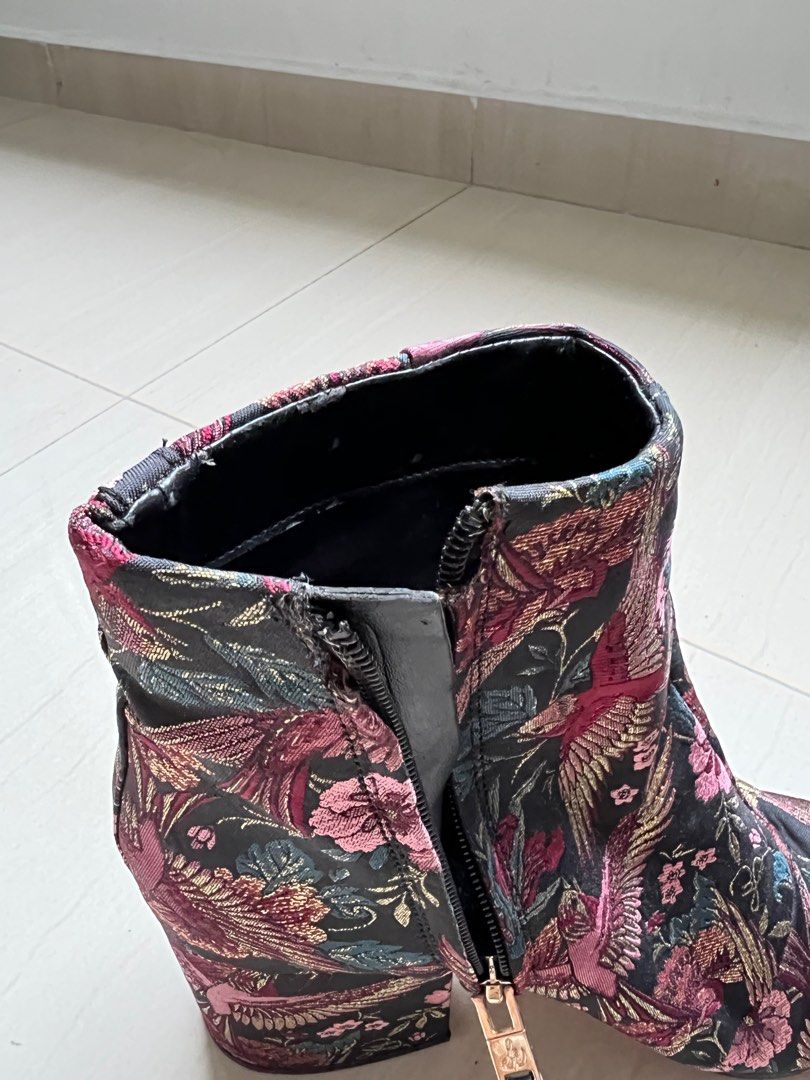 Floral ankle boots Sam Edelman US 7.5 Women s Fashion Footwear
