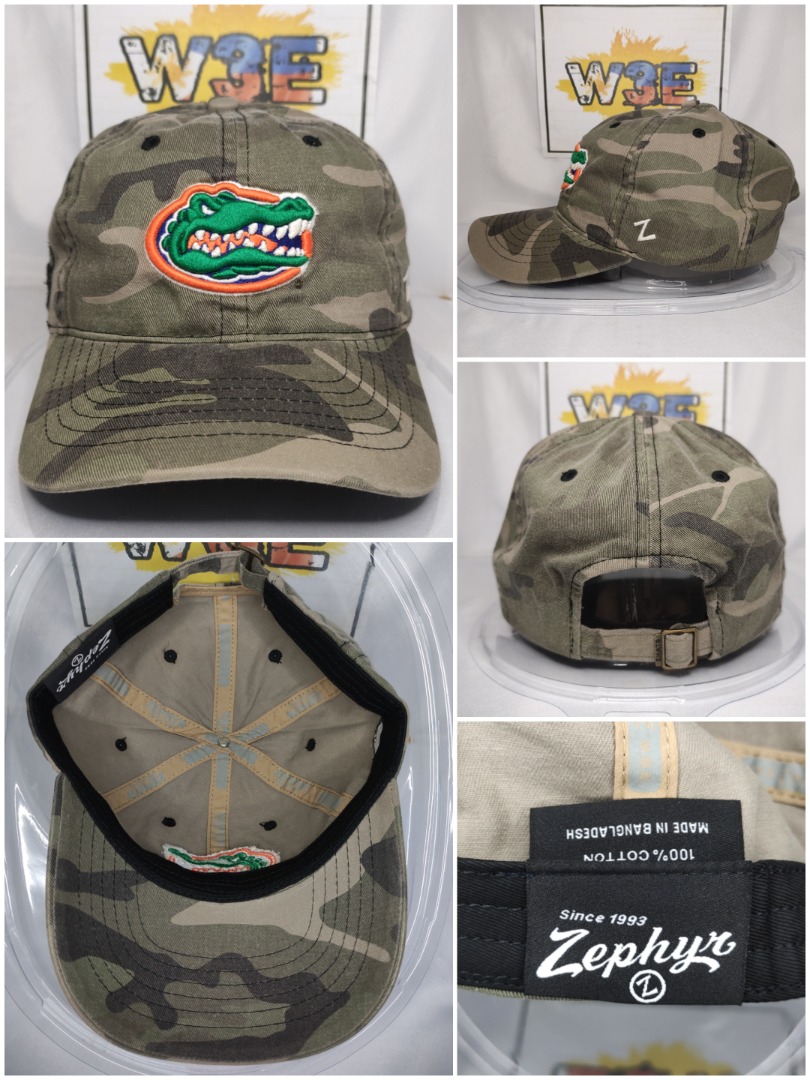 FLORIDA GATORS CAMO TUCK STRAP LEGIT ZEPHYR, Men's Fashion, Watches & Accessories, Caps & Hats