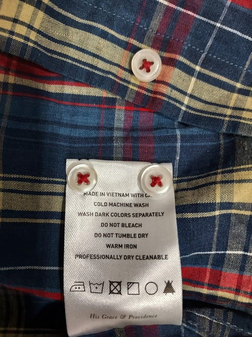 Fred perry short sleeve check shirt top