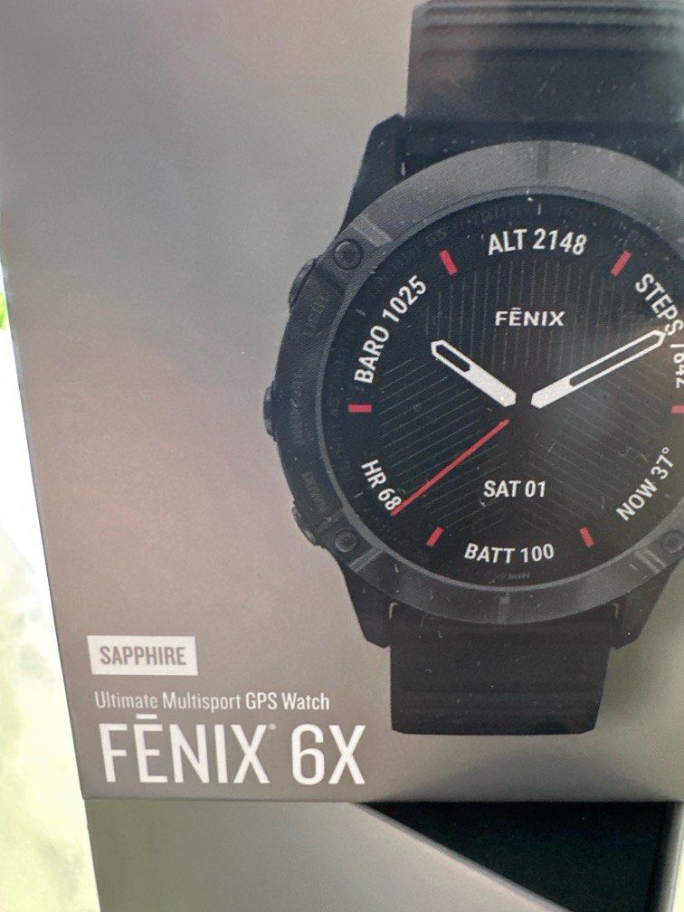 Garmin fenix 6x sapphire black hotsell