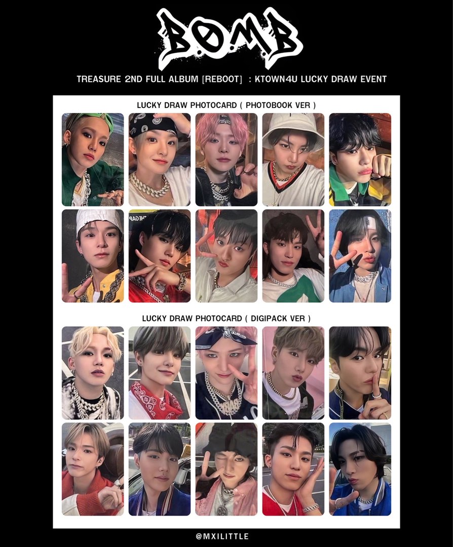 go ktown4u ld lucky draw pc treasure bomb reboot wts hyunsuk