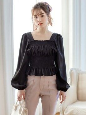 Grl japan crop blouse