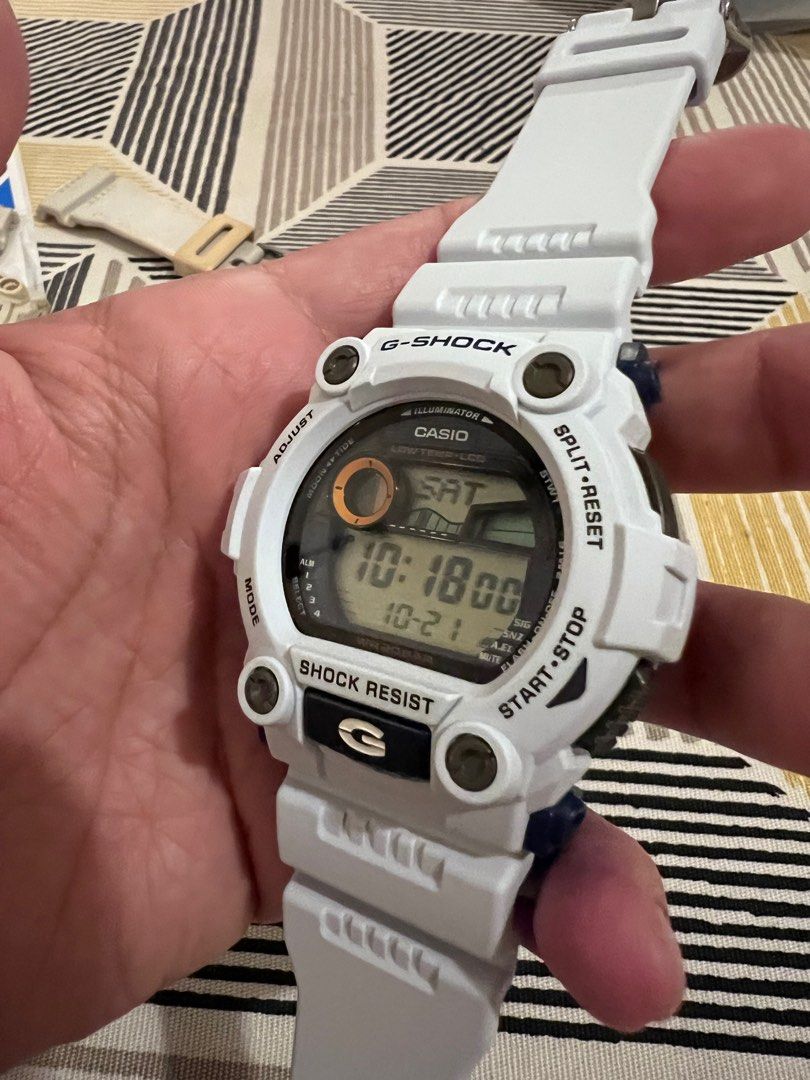 G shock mat moto putih hot sale