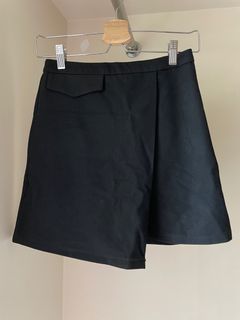 GU 黑色薄絨裙褲64231699466370110