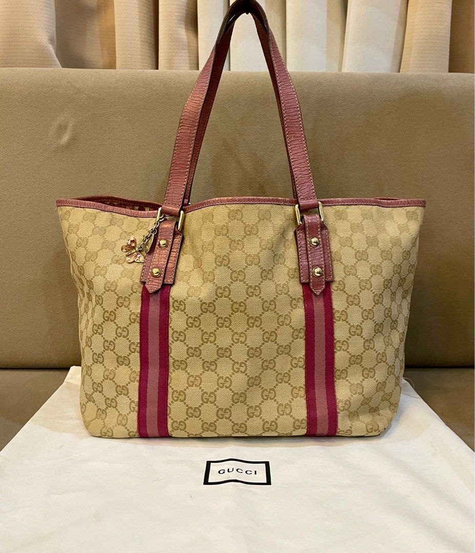 Gucci brown monogram tote bag sales