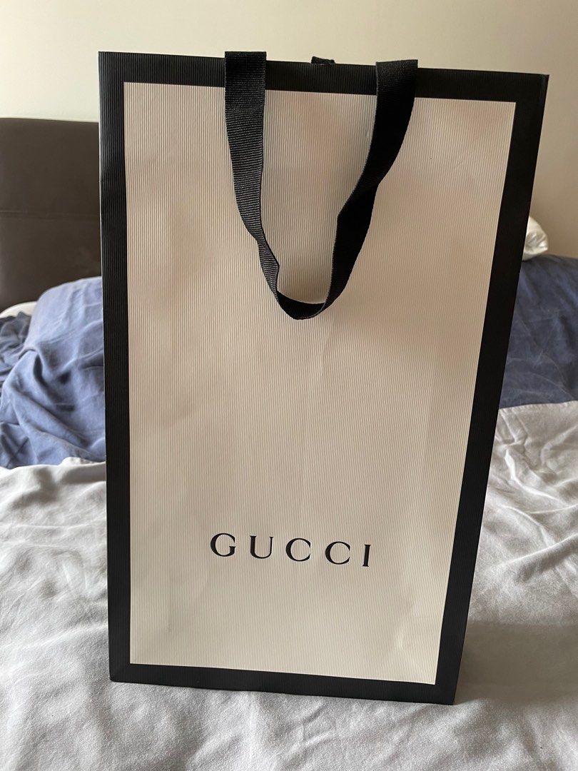 Gucci paper store bag for sale