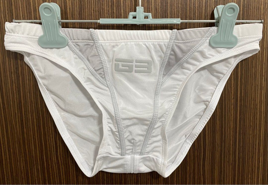 GX3 SPLASH SKIN White Bikini Underwear, G3 Logo, Men's Fashion, Bottoms ...
