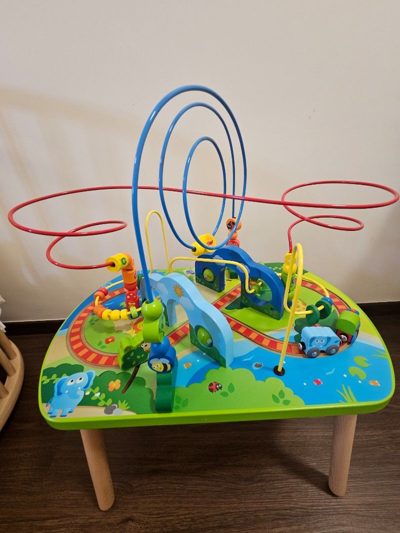 Hape jungle play & train activity table on sale