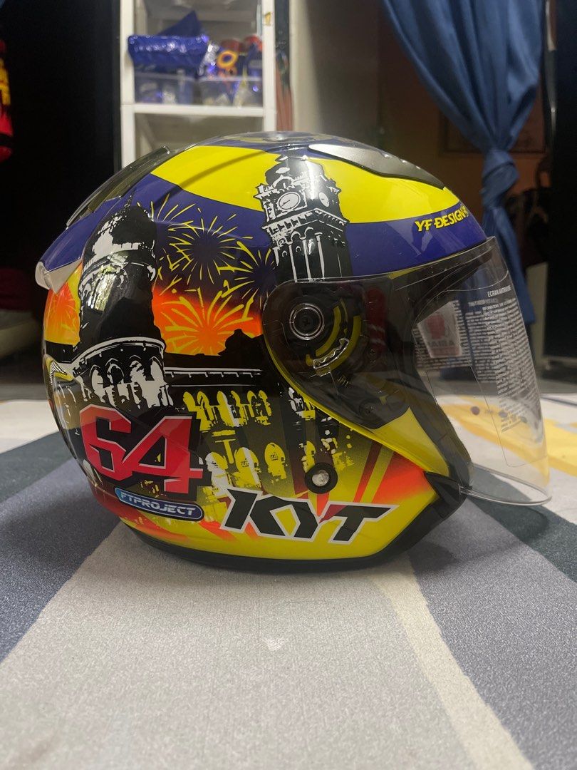 Helmet KYT Merdeka 64 Edisi Terhad, Hobbies & Toys, Collectibles & Memorabilia, Vintage