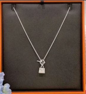 Hermès Silver 925 Amulettes Birkin Pendant Bracelet