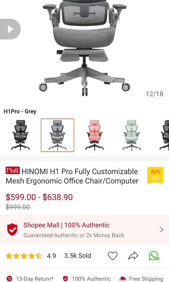 Hinomi H1Pro V2 Ergonomic Office Chair Review 2024