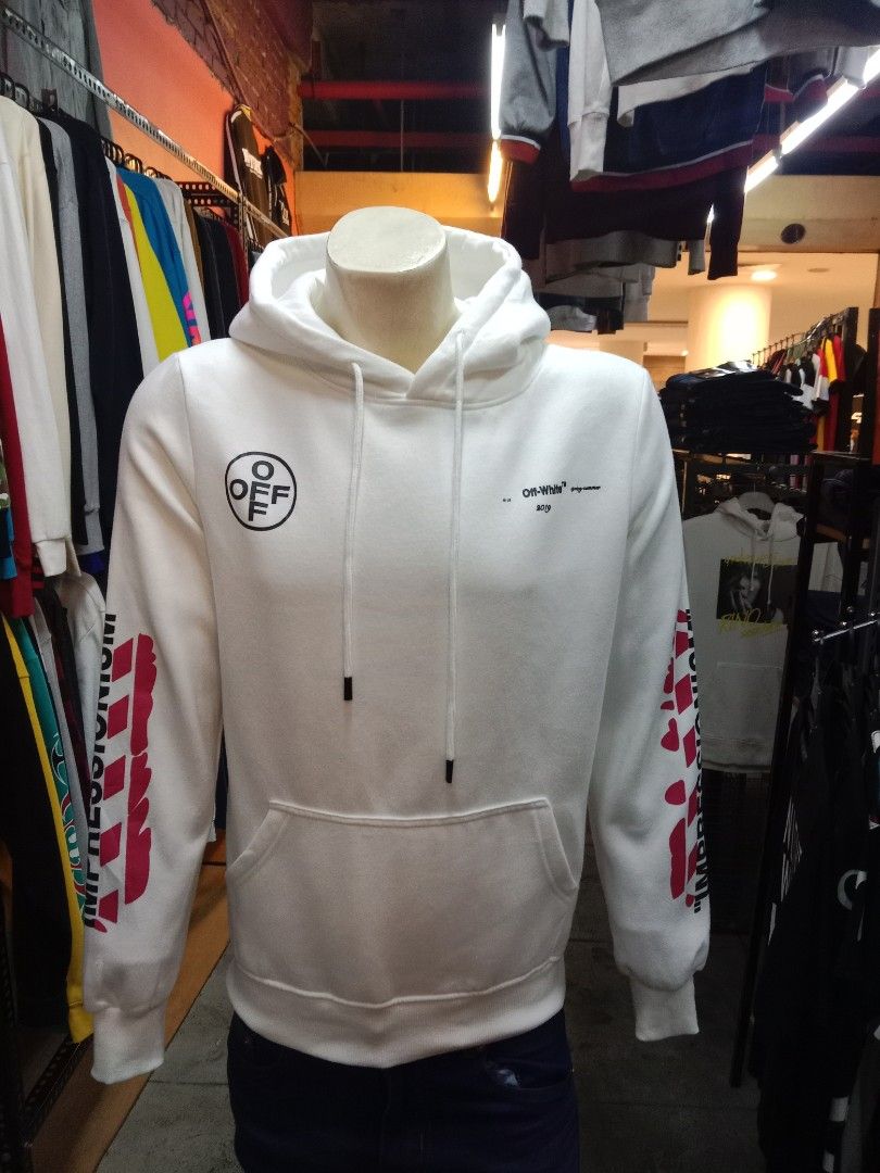 Hoodie Off White Men s Fashion Tops Sets Hoodies on Carousell