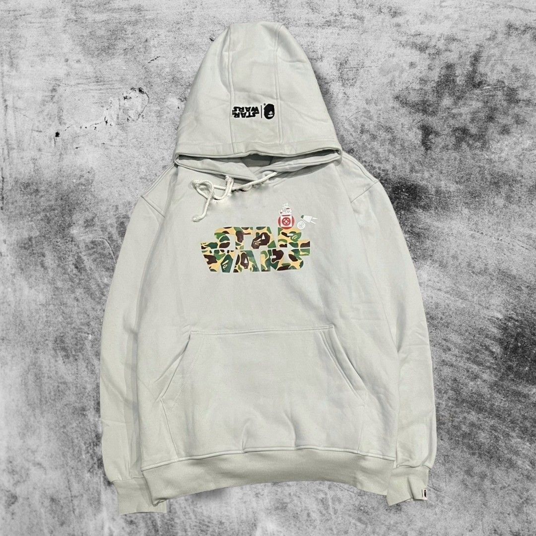Hoodie Star Wars X A Bathing Ape Bape Camo Putih Fesyen Pria