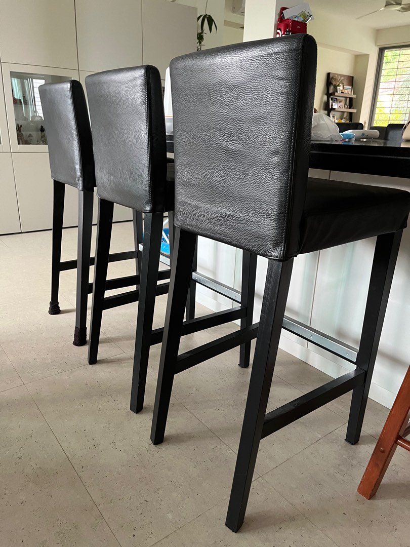 Ikea bar stools leather deals
