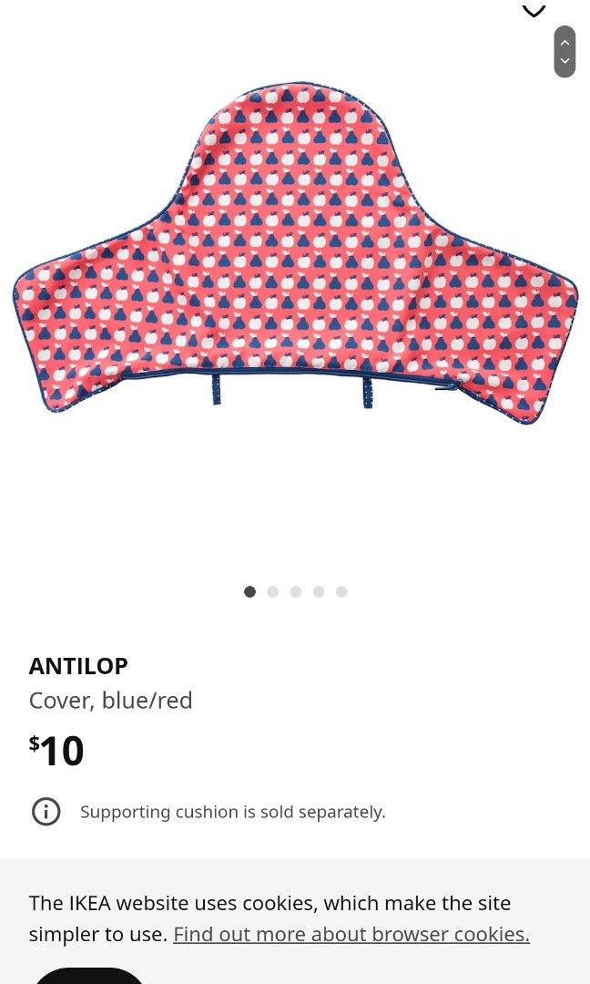 Ikea high chair insert with cover, Babies & Kids, Baby Nursery & Kids